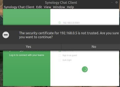 Synology Chat Client Insecurity Warning On Linux Synology Community