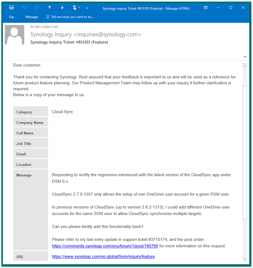 Synology community