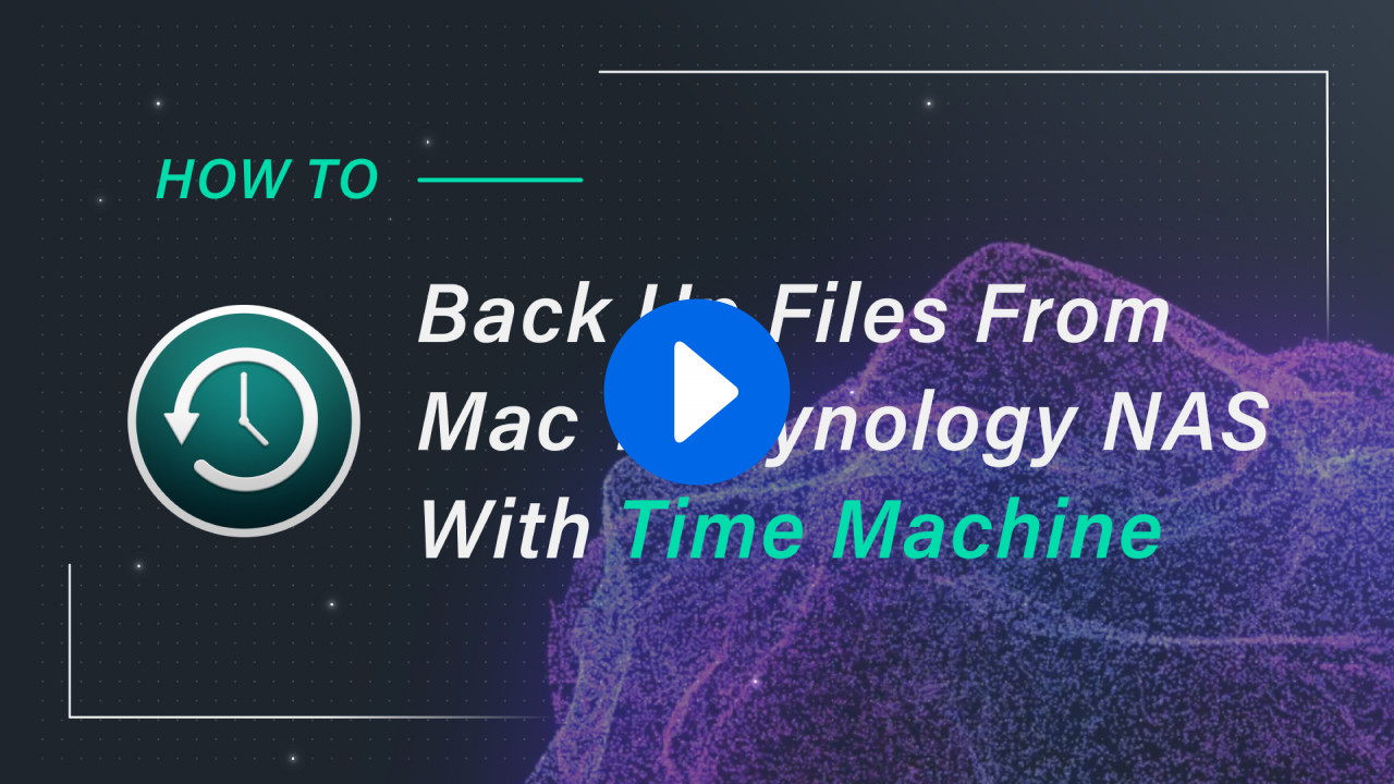synology nas time machine long backup