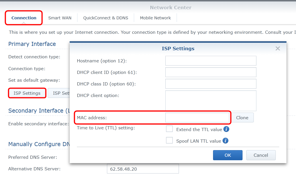 RT6600AX How To Assign a VLAN-ID to the WAN Port (SRM 1.3.1-9346