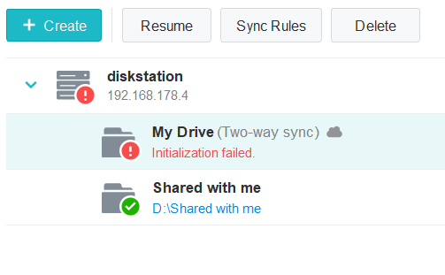 synology client drive