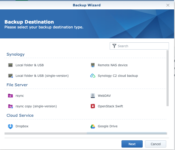 Single Versions of rsync and local folder NOT available in Hyper 