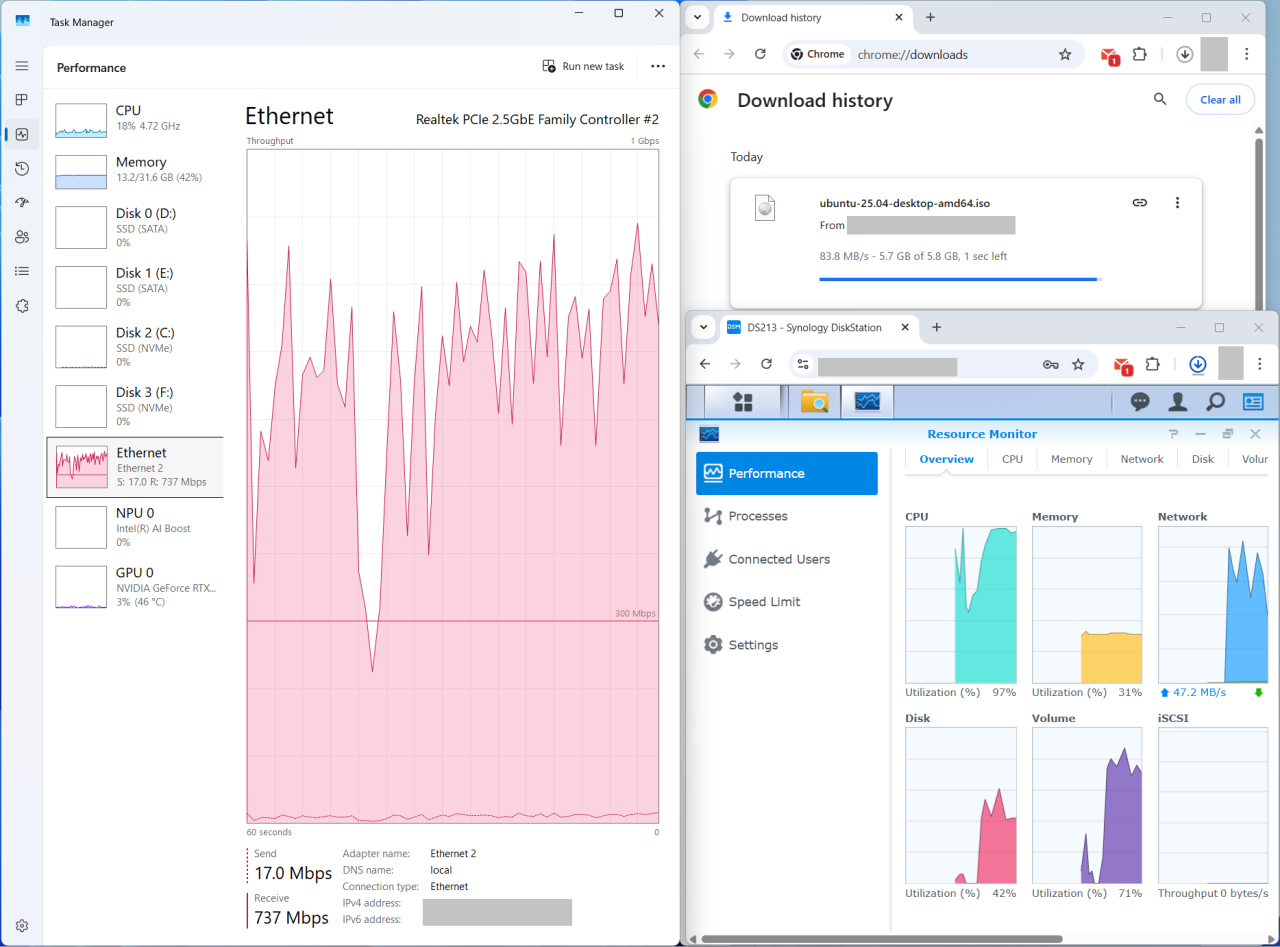 2012 model Synology DS213 really slow via SMB but acceptable speed